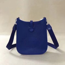 Hermes Mini Evelyne TPM чанта електрическо синьо