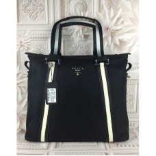 Мъжка платнена чанта Prada 12096 черна