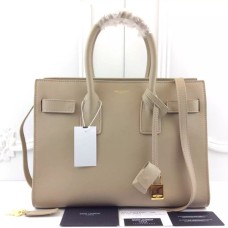 Чанти от телешка кожа YSL Apricot Downtown Tote