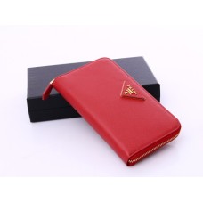 Портфейли Prada-1M0506-в-яркочервено