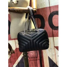 Чанта с верижка YSL 27 см, черна
