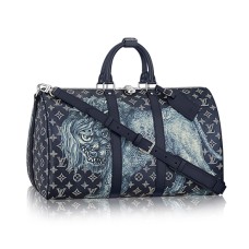 Чанта Louis Vuitton Keepall 45 Bandouliere Duffel M54129 от монограмно платно