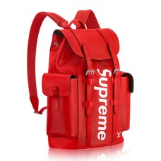 Раница Louis Vuitton x Supreme M53414 Christopher PM от епи кожа