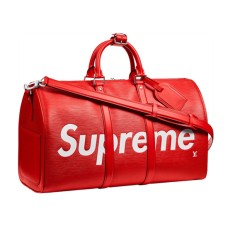 Чанта Louis Vuitton x Supreme Keepall Bandouliere 45 M53419 Epi Leather