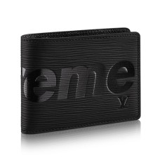 Портфейл Louis Vuitton x Supreme Slender M67718 от епи кожа