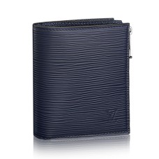 Смарт портфейл Louis Vuitton M64008 Epi Leather, син, морски