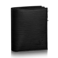 Смарт портфейл Louis Vuitton M64007 от епи кожа, черен