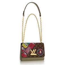 Чанта Louis Vuitton Twist MM M43497 с монограмно платно