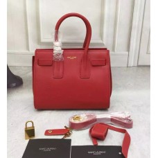 Saint Laurent Sac De Jour Малка чантичка Червена 22см