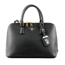 Черна чанта с кръстосан мотив Prada 0812
