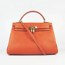 Hermes Kelly 32 см Того кожа 6108 оранжево златист