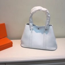 Чанта за градинско парти Hermes малка 31 см бяла