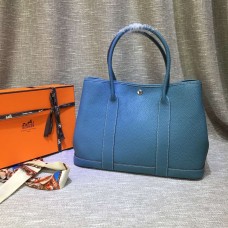Чанта за градинско парти Hermes голяма 36 см синя