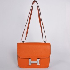 Hermes Constance 23 см Того кожа оранжево сребро
