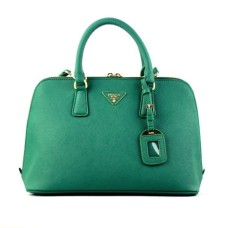Тъмнозелена чанта с кръстосан мотив Prada 0812