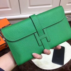 Кожен портфейл Hermes Jige от Того в зелено