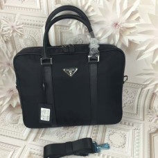 Мъжка платнена чанта Prada 0871 Черна