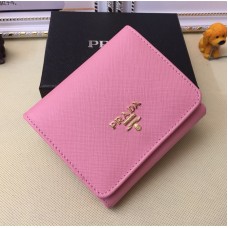 Портфейли Prada 1M0176 от сафианова кожа в розово