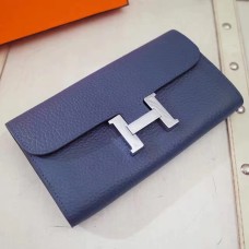 Hermes Constance портфейл Togo кожа тъмносин