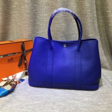 Чанта за градинско парти Hermes, голяма, 36 см, електриково синя