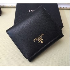 Портфейли Prada 1M0176 от сафианова кожа в черно