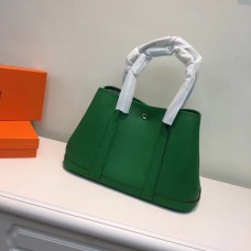 Чанта за градинско парти Hermes малка 31 см зелена