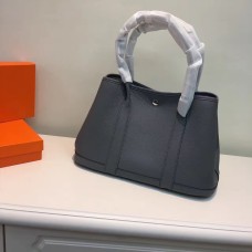 Чанта за градинско парти Hermes малка 31 см тъмносива