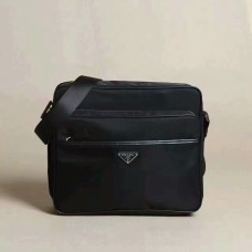 Мъжка платнена чанта през рамо Prada 1028 Черна