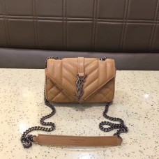YSL Малка чанта за рамо с плик 17 см, кайсиева