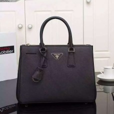 Чанта Prada Galleria 2274 от сафианова кожа 33 см черна