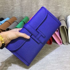 Hermes Epsom кожена чанта Jige 29 см електрическо синьо