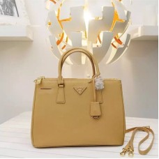 Чанта тоут Prada 1786 с кръстосани шарки в цвят кайсия