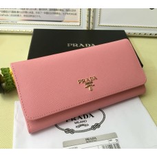 Портфейл Prada 1M1132 от сафианова кожа, розов