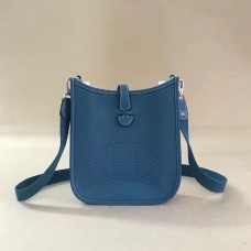 Hermes Mini Evelyne TPM чанта синя