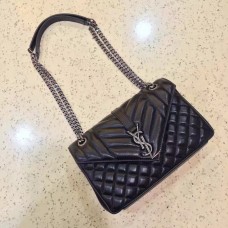Висококачествена чанта за през рамо YSL Envelope 23 см, черна