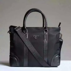Мъжка платнена чанта Prada 0012 Черна