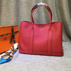 Чанта за градинско парти Hermes голяма 36 см червена