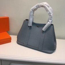 Малка чанта за градинско парти Hermes 31 см, сиво-синя