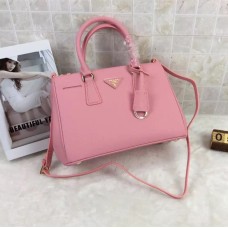 Чанта Prada Galleria 1801 Saffiano кожа 30 см розово