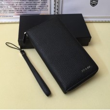 Мъжки кожен портфейл Prada 1192 черен