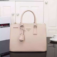 Чанта Prada Galleria 2274 от сафианова кожа 33 см, цвят телесен