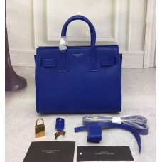 Saint Laurent Sac De Jour Малка чантичка синя 22см