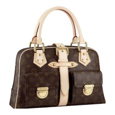 Чанта Louis Vuitton M40025 Manhattan GM Tote от монограмно платно
