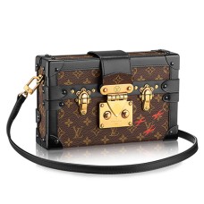 Чанта Louis Vuitton Petite Malle Crossbody M40273 от монограмно платно
