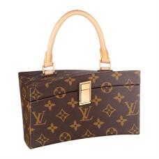 Чанта Louis Vuitton M40275 Twisted Box от Rei Frank Gehry, изработена от монограмно платно