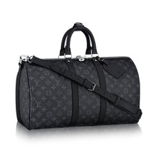 Чанта Louis Vuitton Keepall Bandouliere 45 Duffel M40569, монограм, Eclipse Canvas
