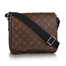 Чанта Louis Vuitton M40935 District PM, монограм, платно от макасар