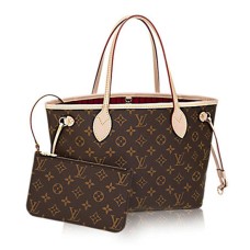 Чанта през рамо Louis Vuitton M41001 Neverfull PM с монограмно платно