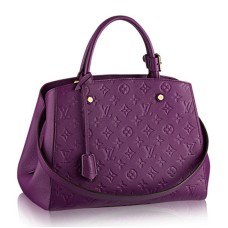 Чанта Louis Vuitton M41046 Montaigne MM Monogram Empreinte Leather