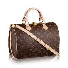 Чанта Louis Vuitton Speedy Bandouliere 30 Tote от монограмно платно M41112